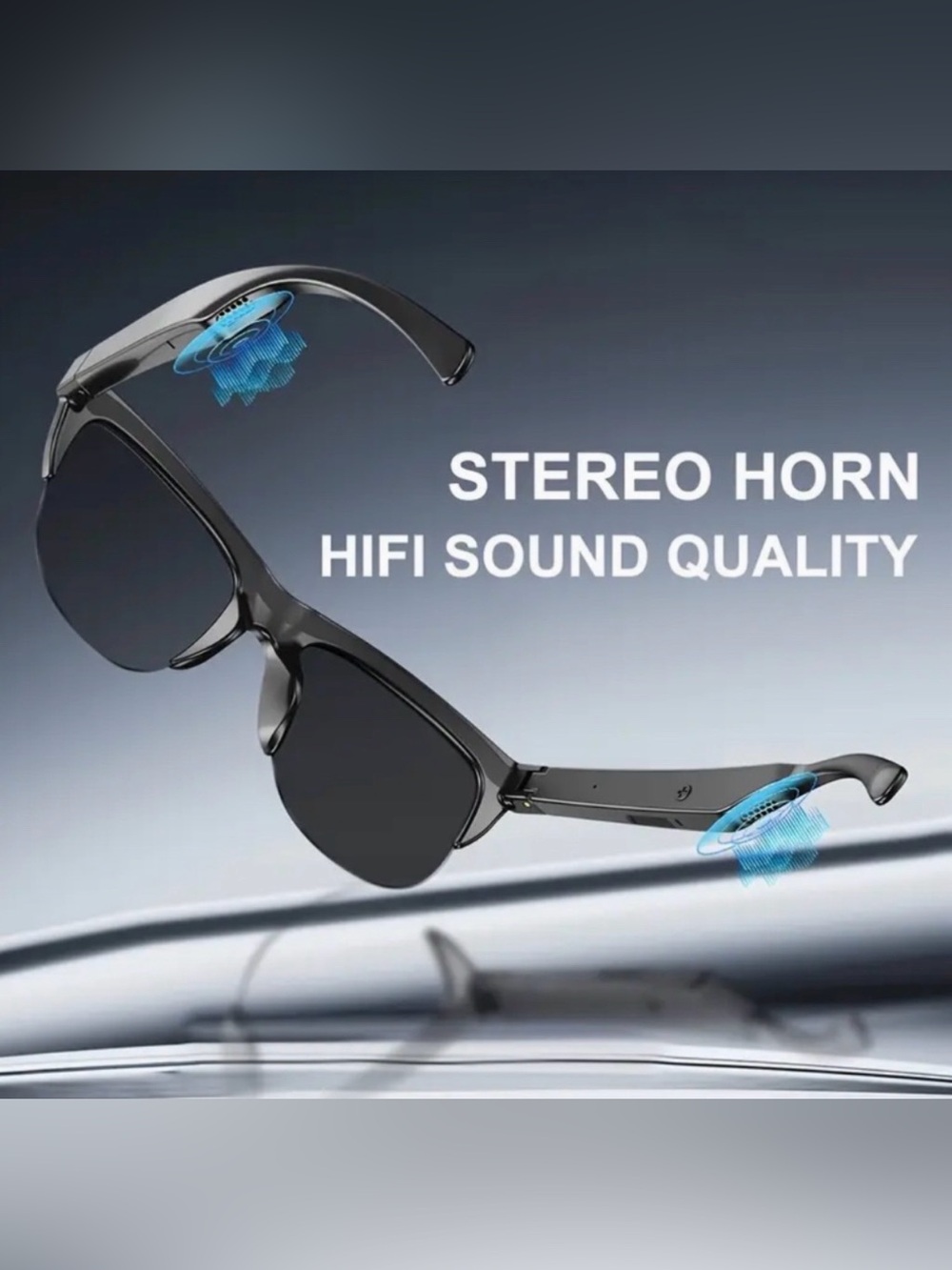 AI Wireless Bluetooth Smart Sunglasses Translating Connect to Phone - Picture 4 of 10